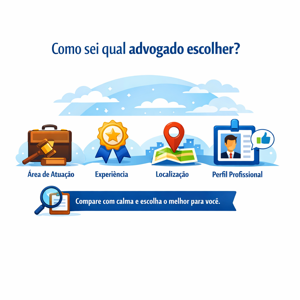 Como sei qual advogado escolher?